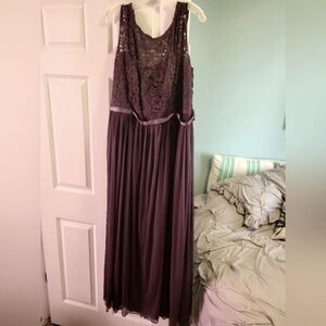 David's Bridal Dress - size 22 - eggplant/purple